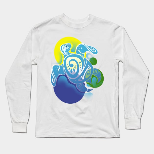 Turtle Long Sleeve T-Shirt by Karlov Print